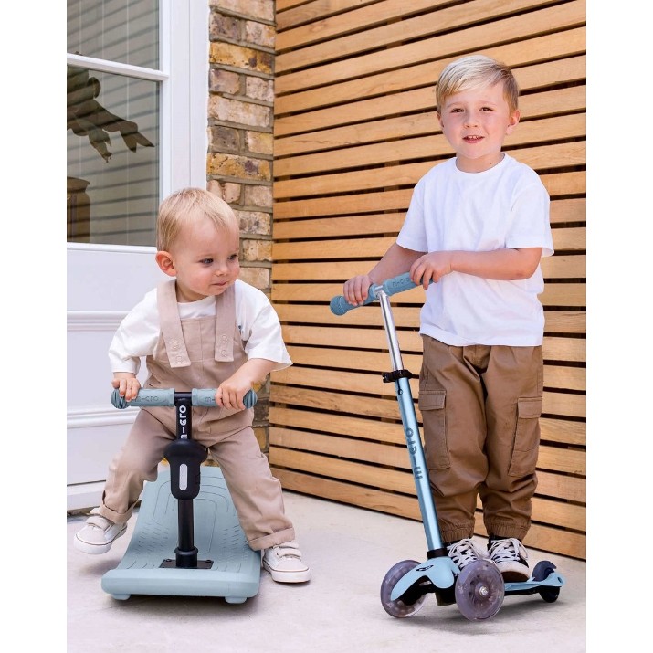Trotinetă Micro Mini Rock&Go Deluxe LED Ocean Slate (MMD388)