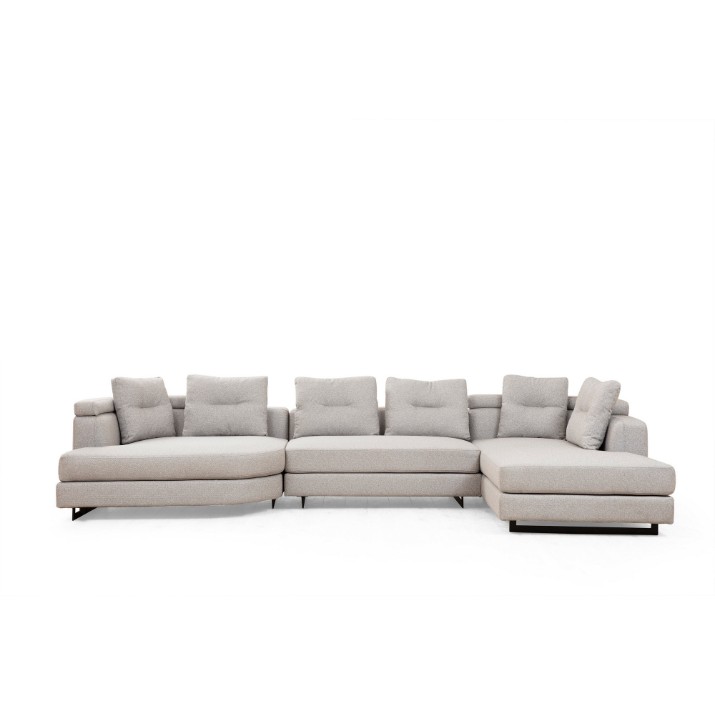 Canapea de colț Atelier Del Sofa Padova Light Grey