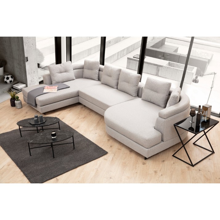Canapea de colț Atelier Del Sofa Padova Left Light Grey