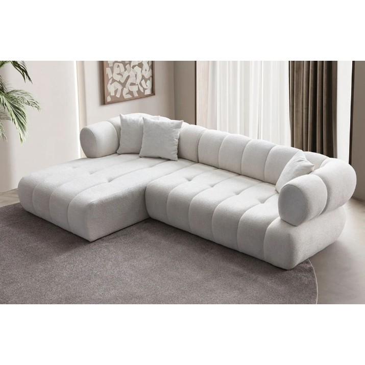 Canapea de colț Atelier Del Sofa Petra Left White