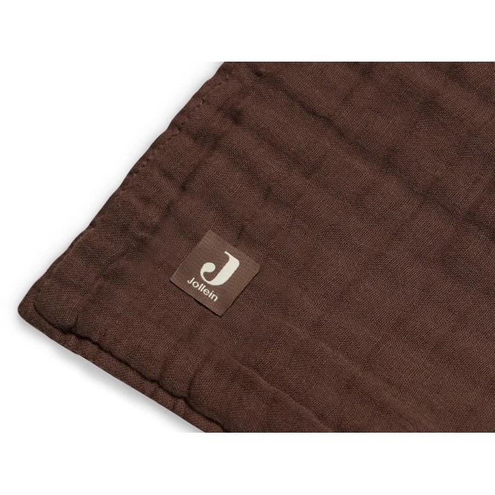 Одеяло для малышей Jollein Wrinkled 75x100cm Cotton Chestnut (523-511-66043)