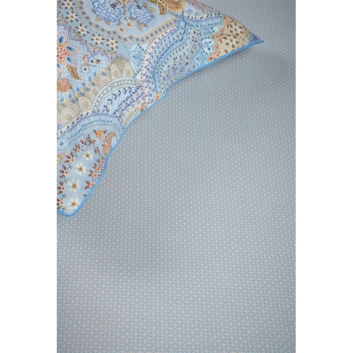 Простынь Pip Studio Cross Stitch 160x200 Grey blue (329702)