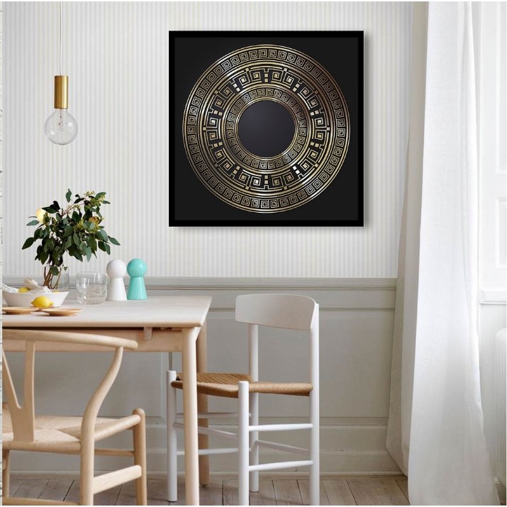 Pictură ArtShop Circle With Gold Elements 80x80cm (PA63-M-L)