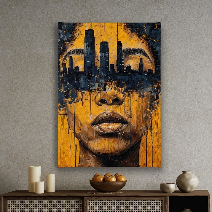 Pictură ArtShop City in Abstract Style 50x75cm (PA371-M-PL)