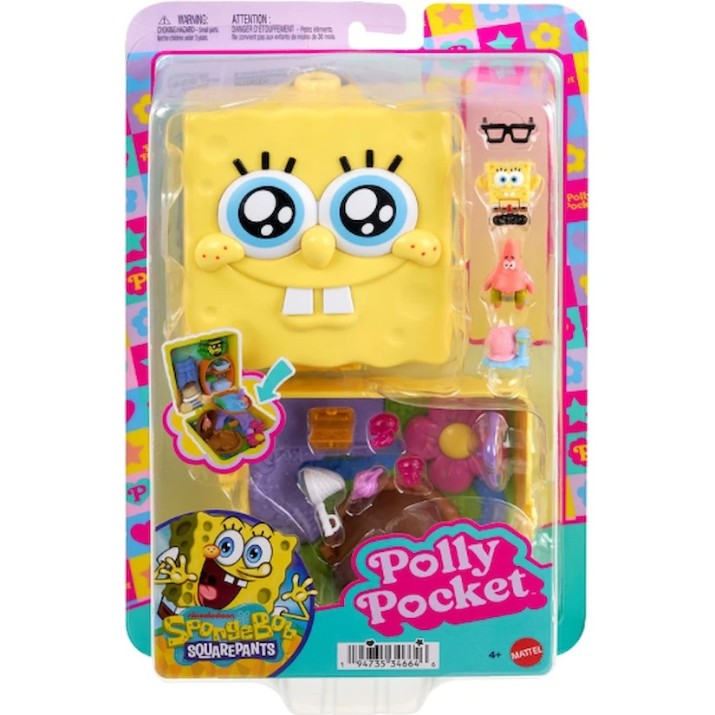 Игровой набор Mattel Polly Pocket SpongeBob (JKC84)