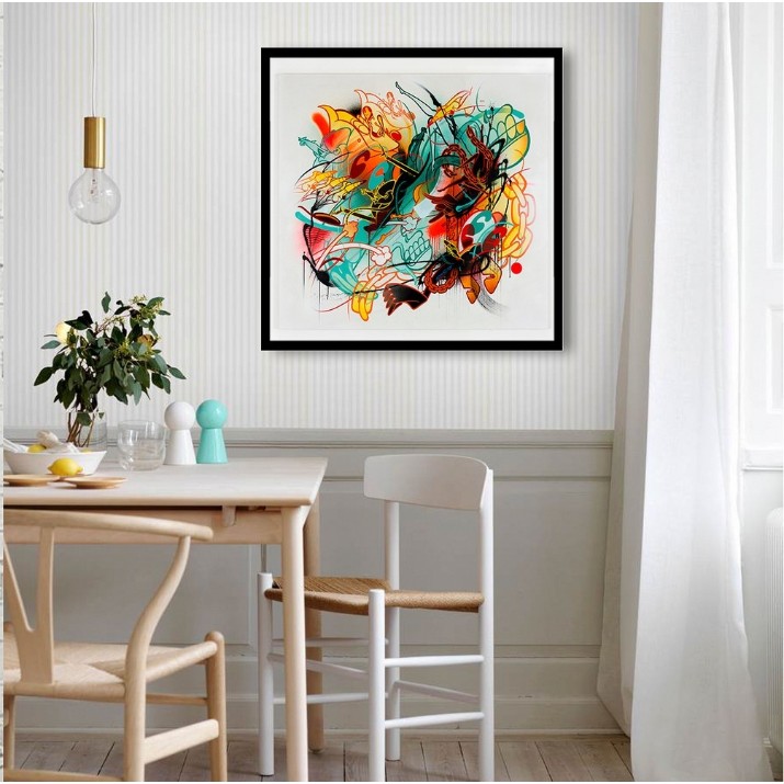 Pictură ArtShop Multicolored Abstraction 80x80cm (PA93-M-L)