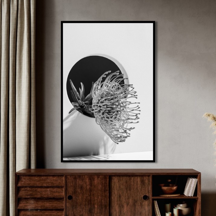 Pictură ArtShop Black & White Flower Element 40x60cm (PB111-L-L)
