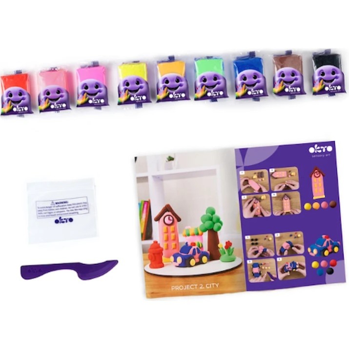 Пластилин OKTO Clay 10+1pcs (20019)