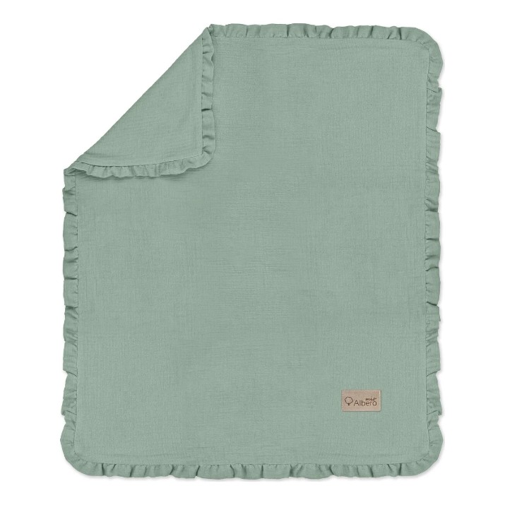 Pătura pentru bebeluși Albero Mio Muslin Green CC4 100x80cm