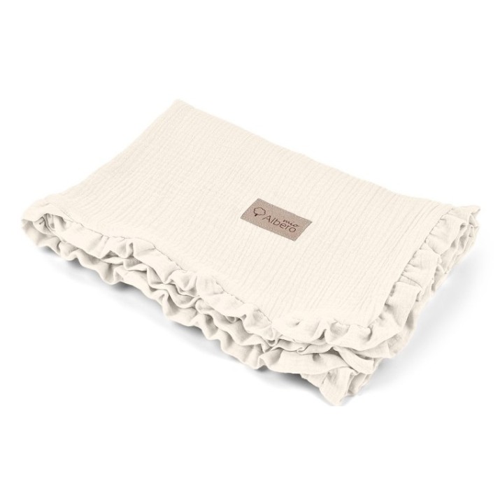 Pătura pentru bebeluși Albero Mio Muslin Vanilla CC0 100x80cm