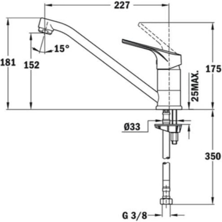 Baterie bucătărie Teka MTP 913 TG Carbon