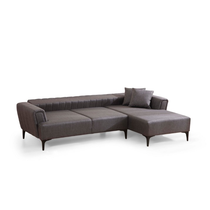 Canapea de colț Atelier Del Sofa Hamlet Right Dark Grey