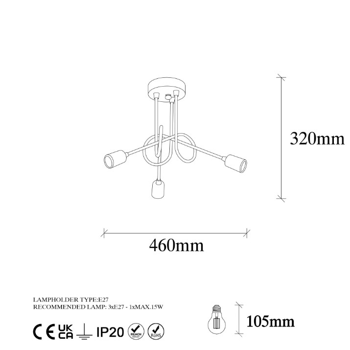 Lustră Opviq Viraj 10875