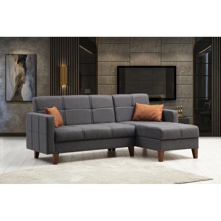 Угловой диван Atelier Del Sofa Polya Dark Grey