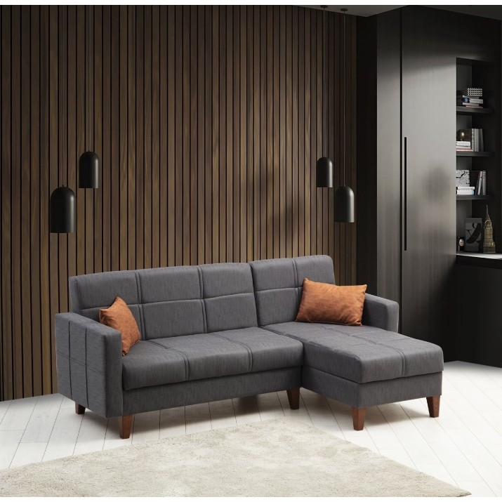 Угловой диван Atelier Del Sofa Polya Dark Grey