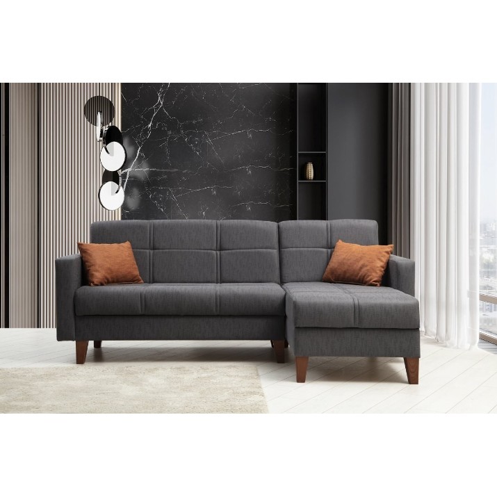Угловой диван Atelier Del Sofa Polya Dark Grey
