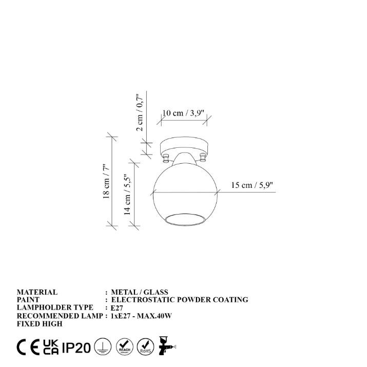 Lustră Opviq Benek 15-14373