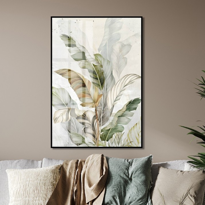 Картина ArtShop Tropical Green Leaves 60x90cm (PB133)