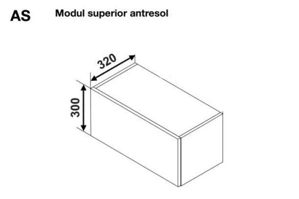 Bucatarie modulara Ambianta Gloria AS 450 Crem