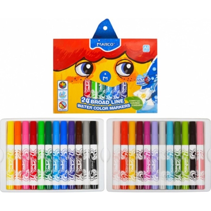 Set carioci Marco Broad Line 24pcs (1632-24CB)