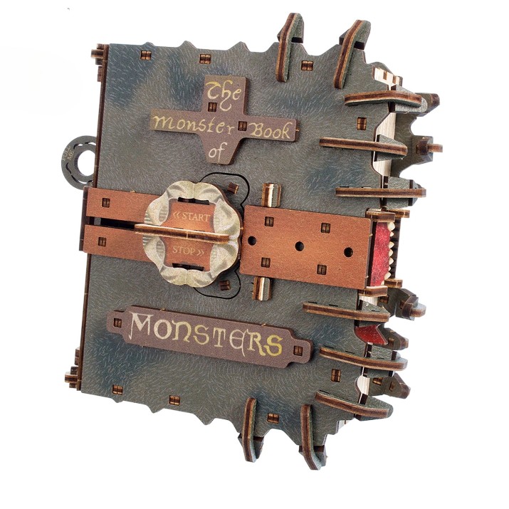 3D пазл UGears The Monster Book of Monsters (70256)