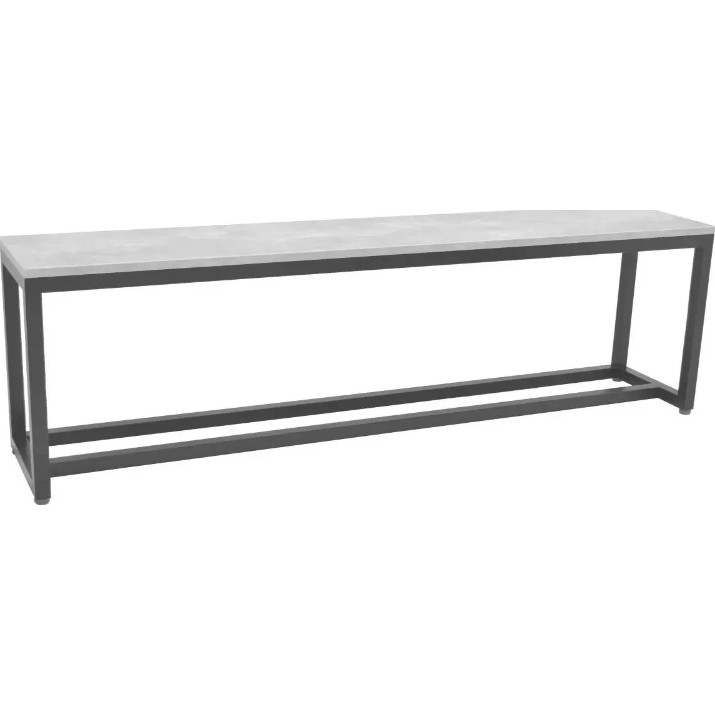Set mobilă pentru bucătărie Deco 175x70x75 + 2 Bench Grey/Black (S8CTM2B)