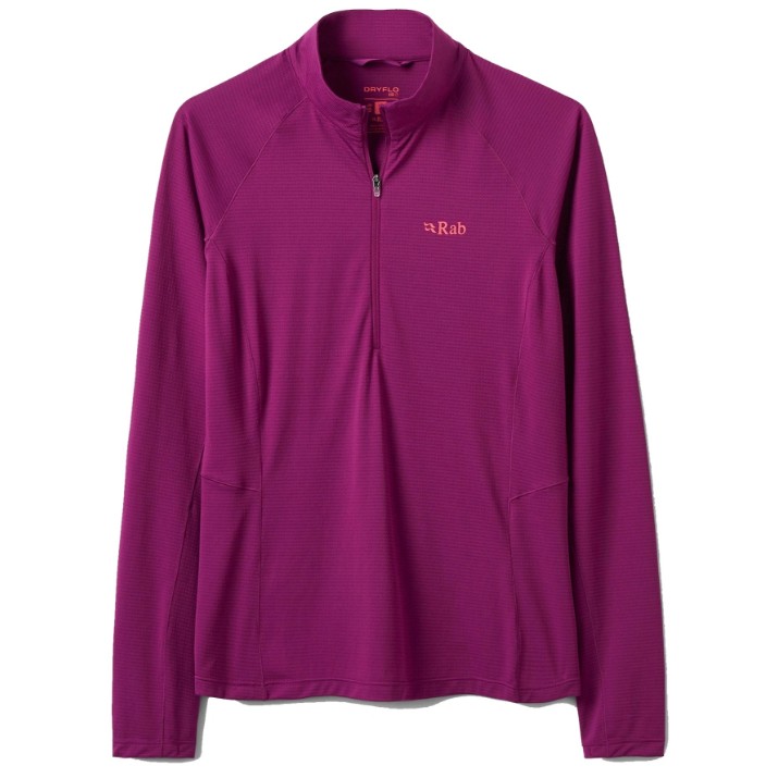 Женский лонгслив Rab Sonic LS Zip 12 Plum
