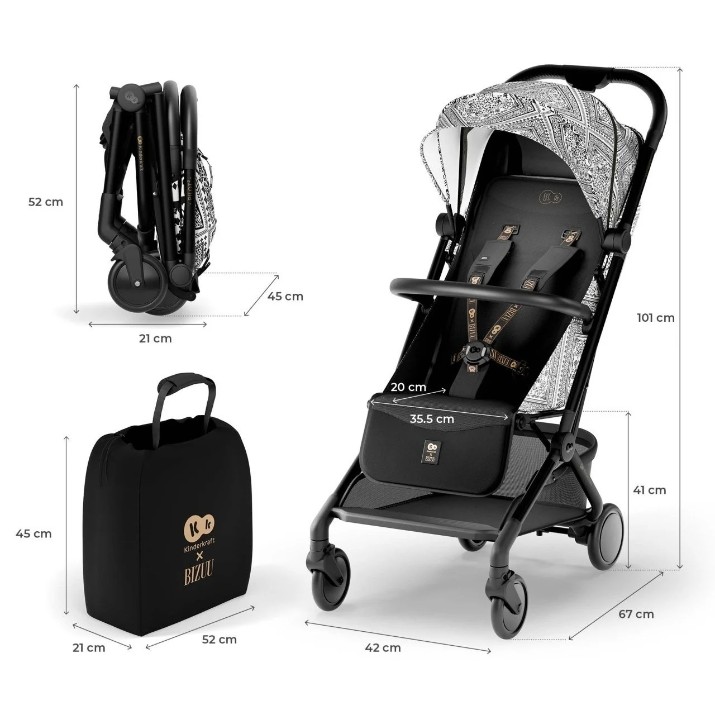 Carucior Kinderkraft Pilot 2 Lunar Black (KSPIL002BLKBI00)