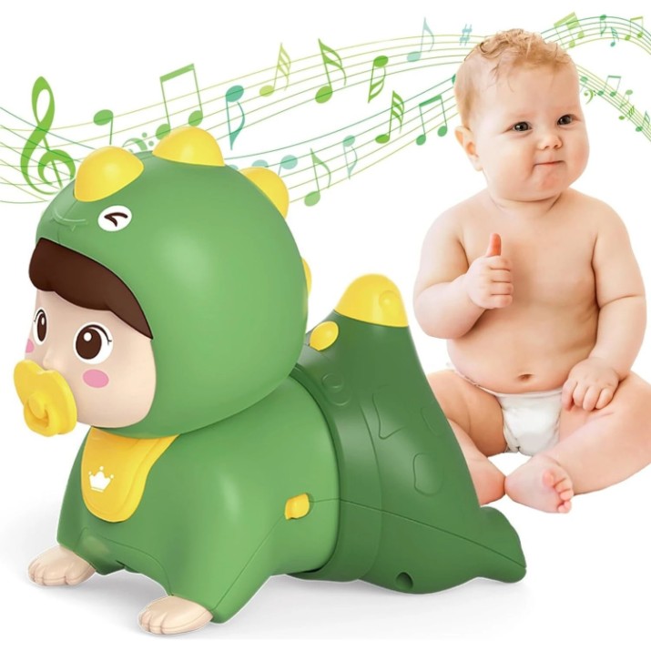 Интерактивная игрушка Huanger Crawlihg Baby Green (HE0709)