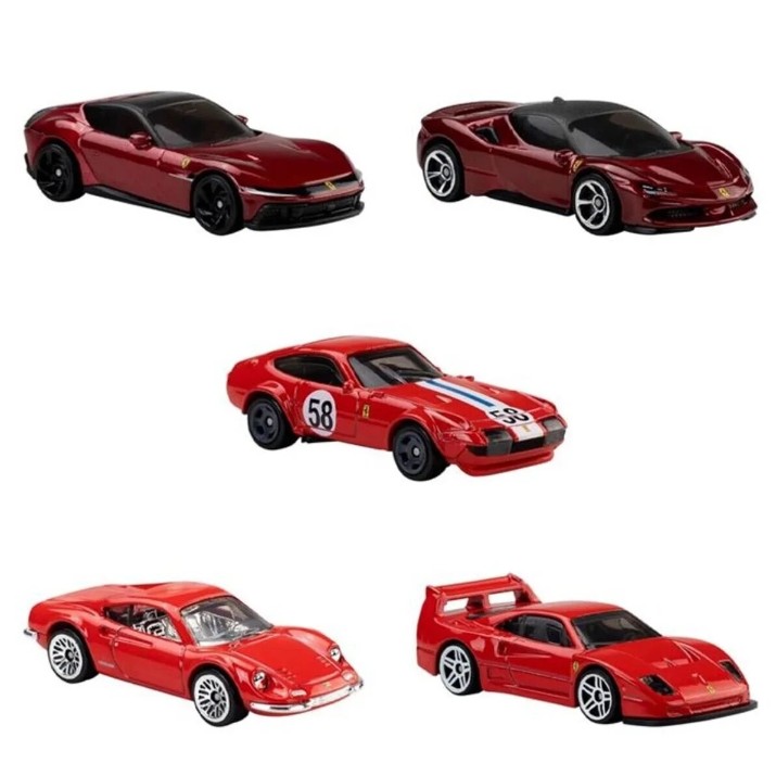 Набор машин Hot Wheels Ferrari 5pcs (JLN12)
