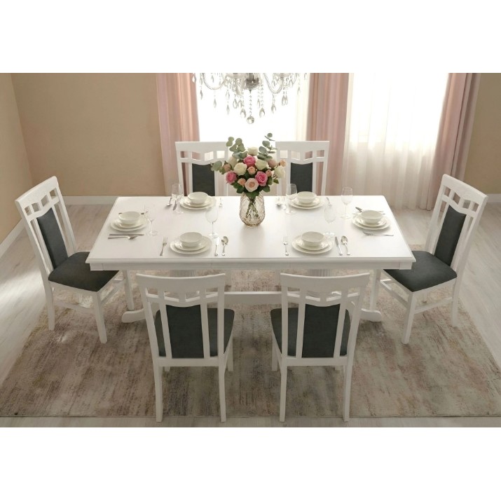 Обеденный стол Fabrik Home Elegance Rectangular White