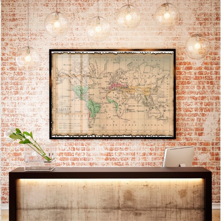 Pictură ArtShop Old-style World Map 60x40cm (PCM75-L)