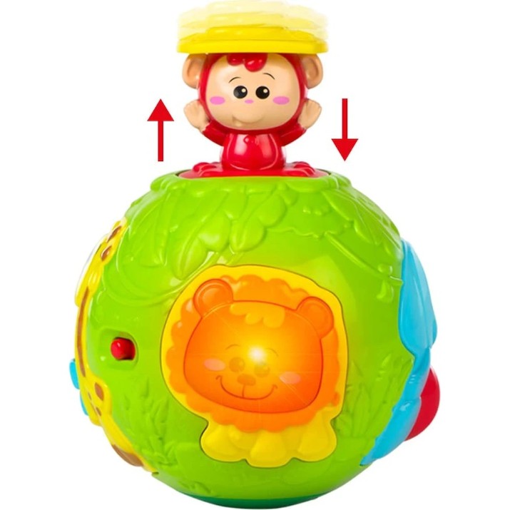 Интерактивная игрушка Winfun Roll ‘N Pop Jungle Activity Ball (072893)