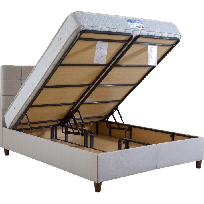 Кровать Oskar Side Keten 140x200 Cream
