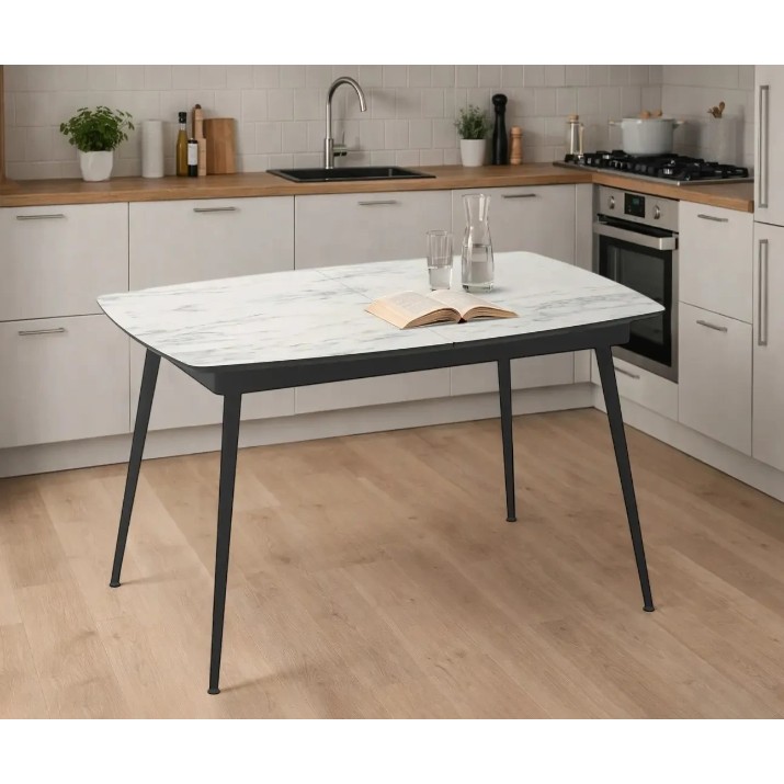 Masă pentru bucătărie Magnusplus Yense 125 80x125/164 Marmo
