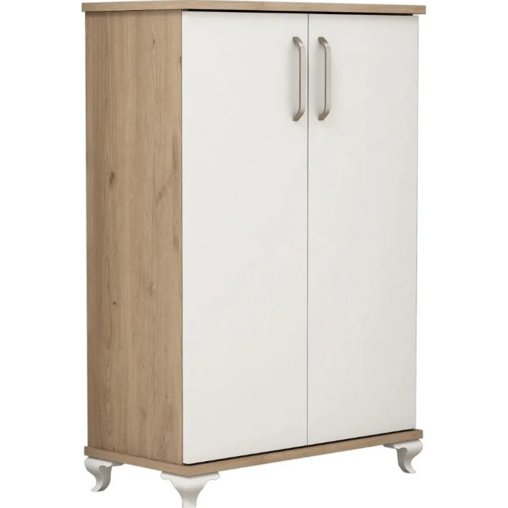 Обувница Trendy Asta 100x72x32,5cm Walnut/White (GTR000940)
