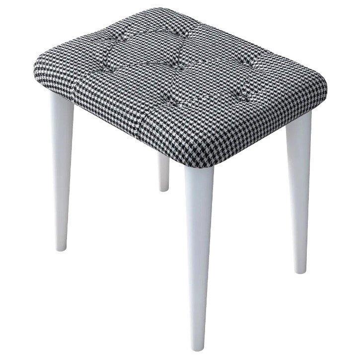 Taburet Trendy BM101 2234 Black/White 45x45x35cm GTR006668