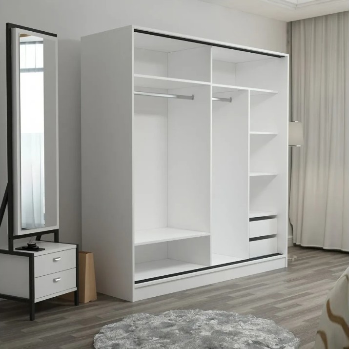 Шкаф-купе Trendy Kale 7148 White 220x210x60cm GTR004649