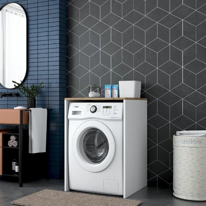 Полка для стиральной машины Trendy KD103 2341 Walnut/White 91.8x65x60cm GTR005302