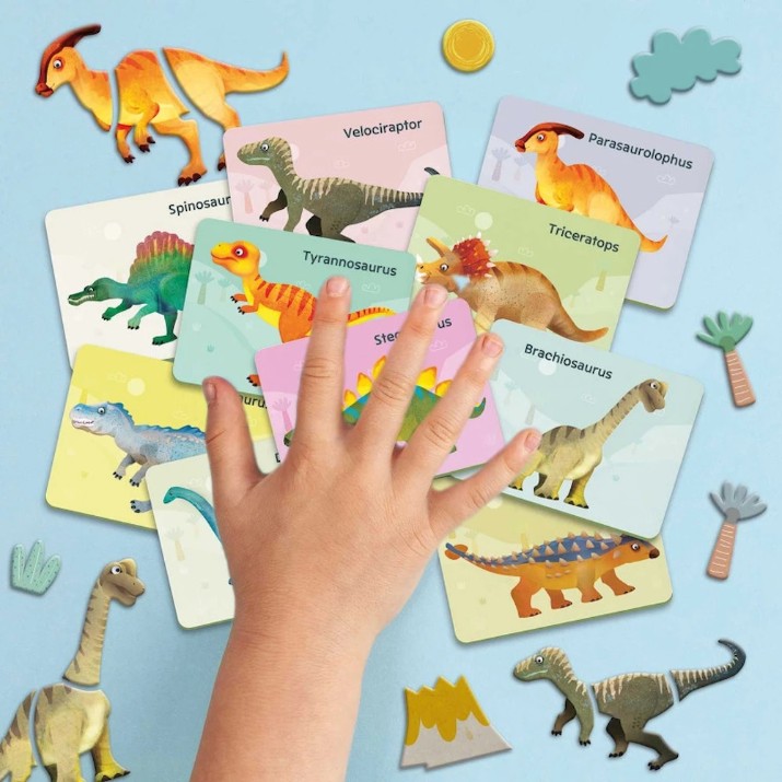 Carduri educative Happi Hobbi Magnet Dinosaurs (1029-64082)