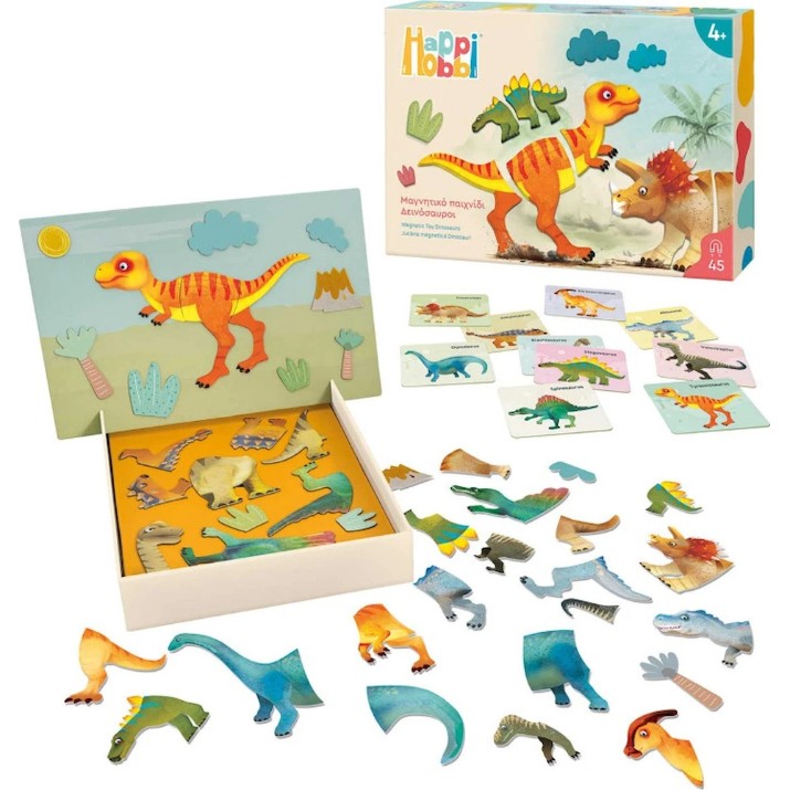 Carduri educative Happi Hobbi Magnet Dinosaurs (1029-64082)
