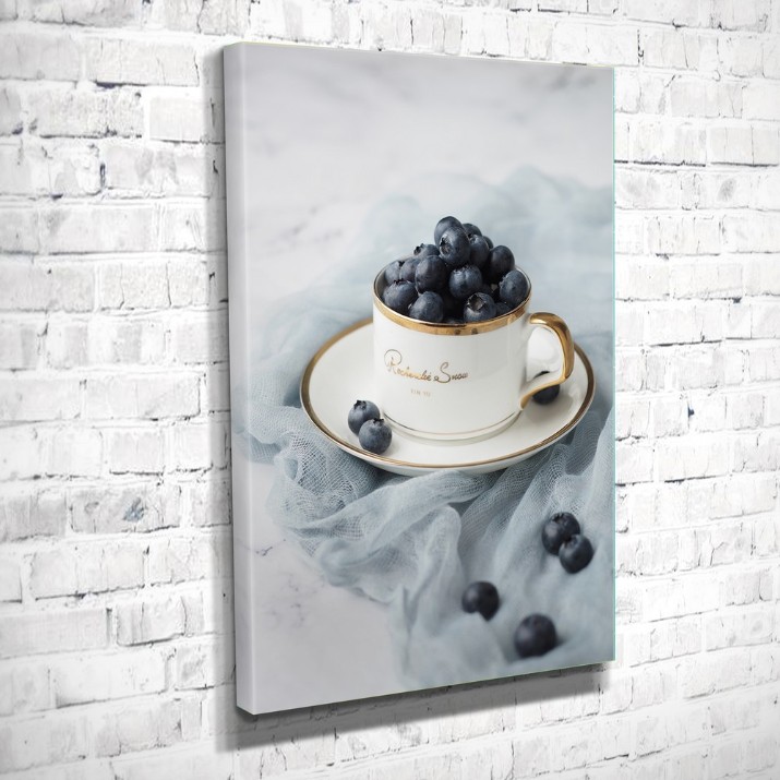 Pictură ArtShop White Cup with Berries 40x60cm (PM38-L-PL)