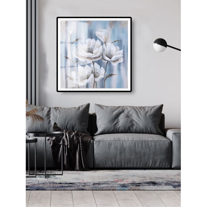 Картина ArtShop White Flowers 100x100cm (PNAT49)