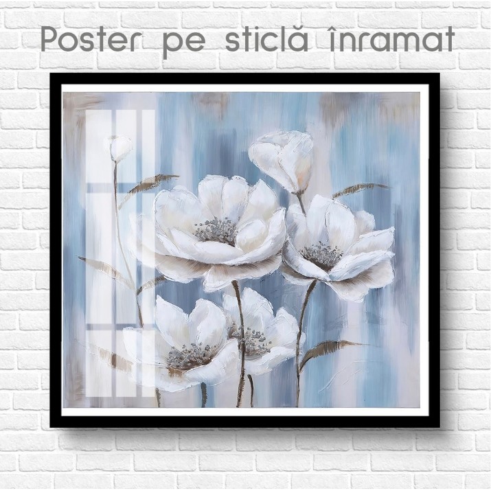 Картина ArtShop White Flowers 100x100cm (PNAT49)