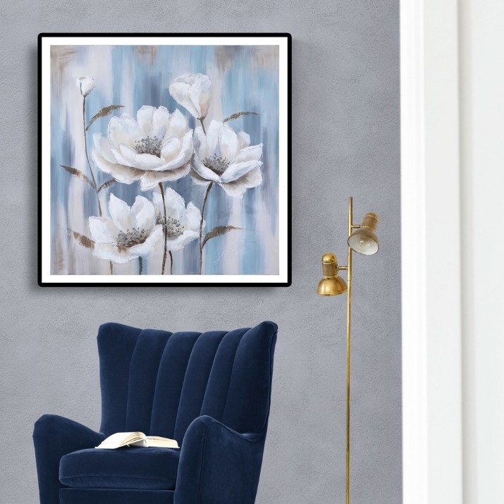 Pictură ArtShop White Flowers 100x100cm (PNAT49-LL)