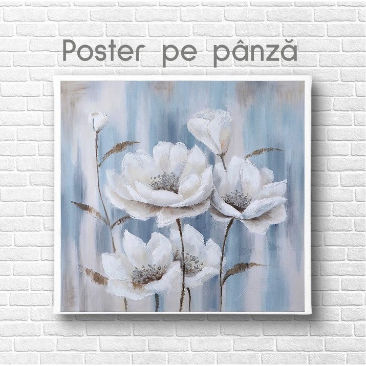 Картина ArtShop White Flowers 80x80cm (PNAT49-M-PL)