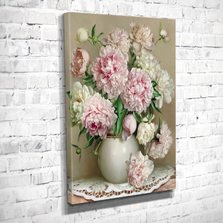 Картина ArtShop White Vase with Pink Peonies 60x90cm (PNAT28-P-L)