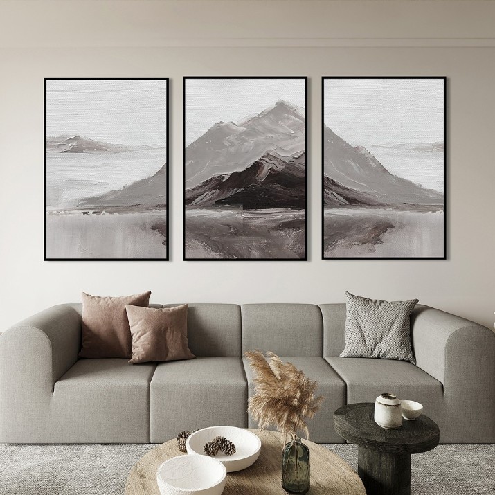 Pictură ArtShop Brown Mountain Triptych 40x60cm (SET407-M-L)