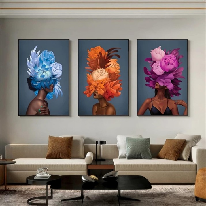 Pictură ArtShop Afro Girls Triptych 40x60cm (SET147-M-L)