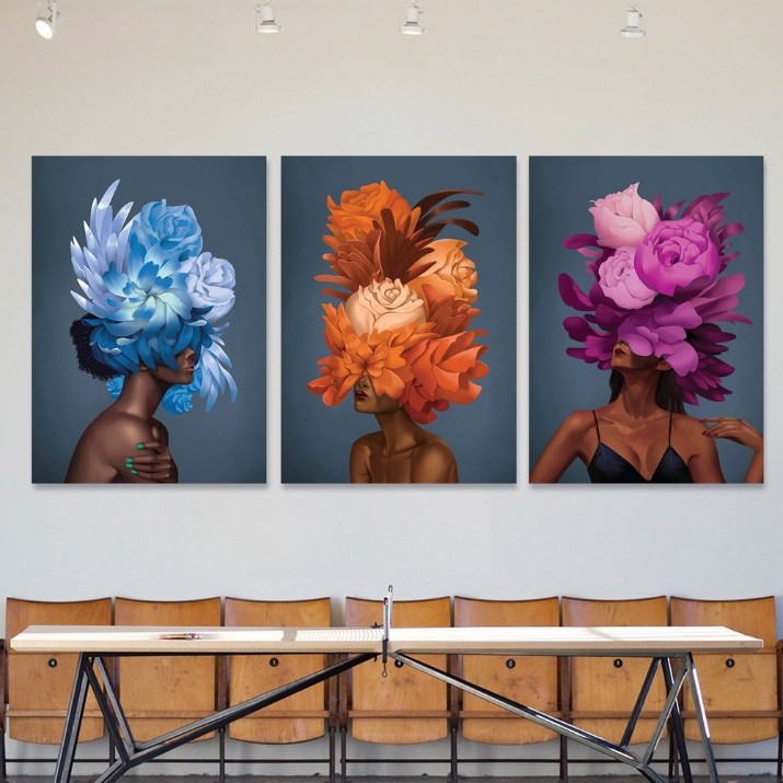 Картина ArtShop Afro Girls Triptych 40x60cm (SET147-XL)